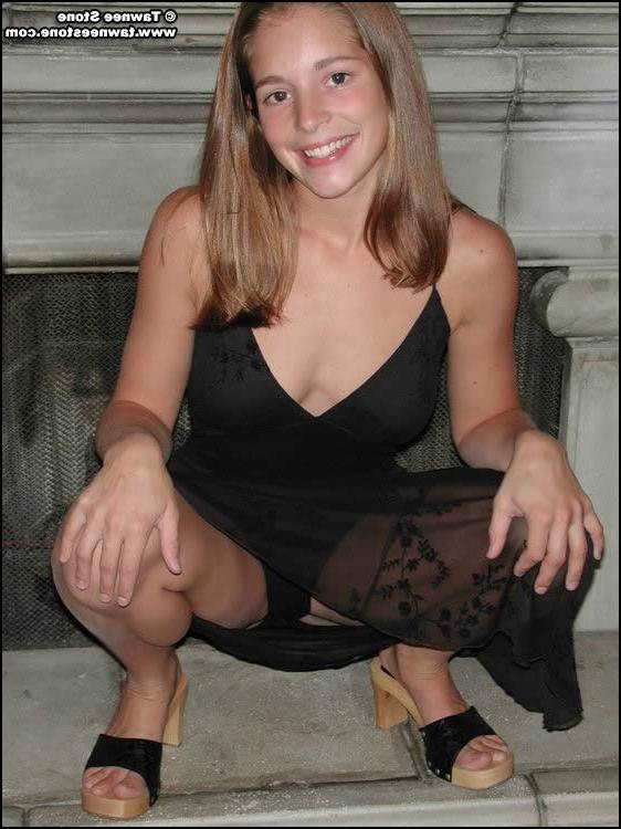 16P Brunette teen tawnee stone shows off her perky tits