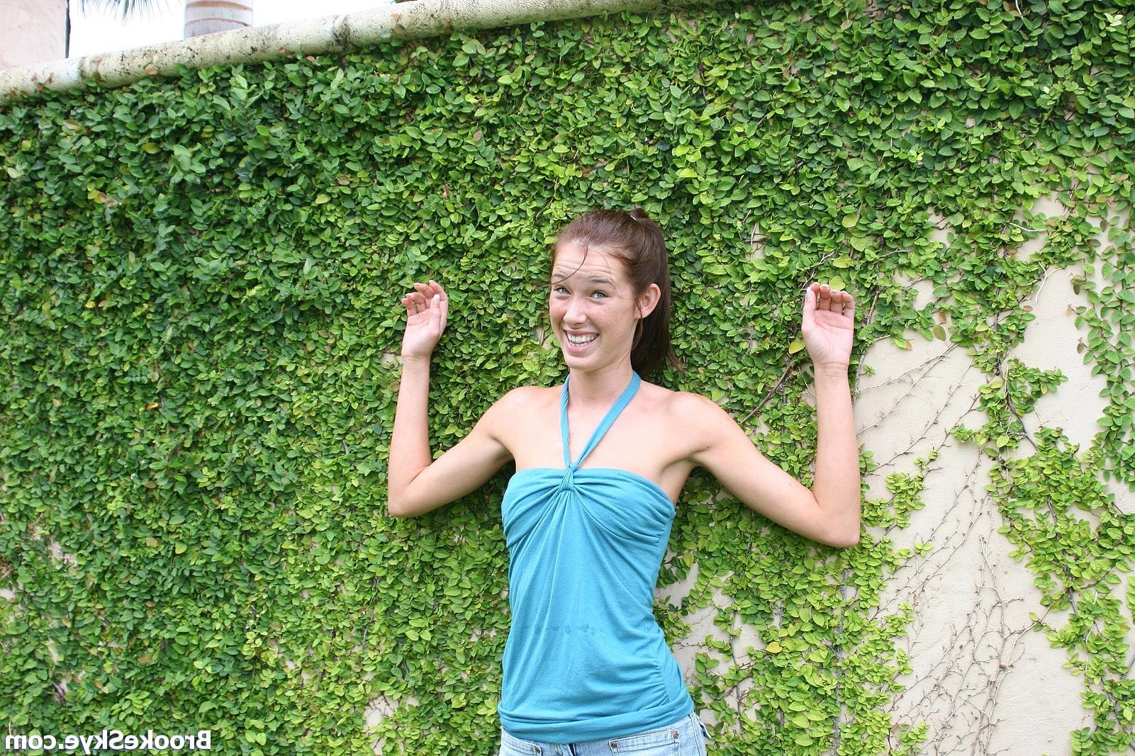 16P petite teen flashing her tiny titties