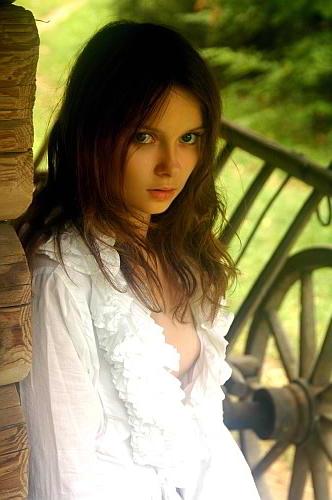 24P Brunette exposing perky nipples