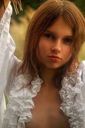 24P Brunette exposing perky nipples