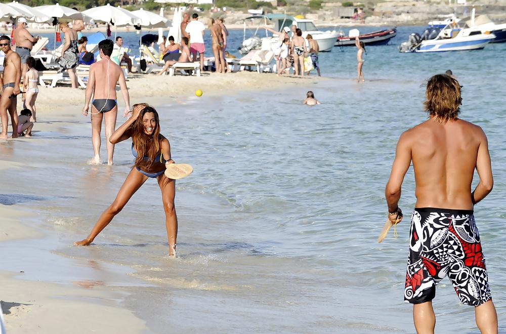 21P Federica Nargi bikini candids in Formentera Spain