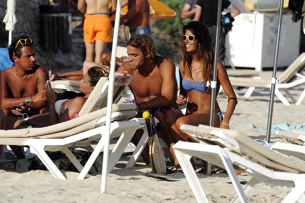 21P Federica Nargi bikini candids in Formentera Spain