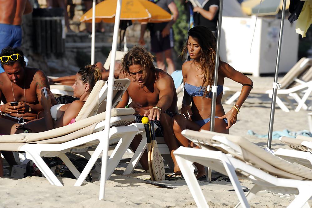 21P Federica Nargi bikini candids in Formentera Spain