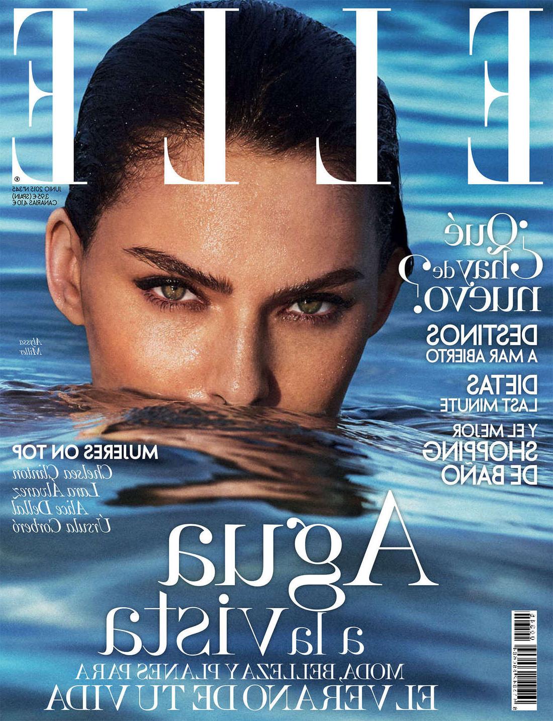 16P Alyssa Miller in a very sexy beach photoshoot for Elle Spain Magazine June 2015 