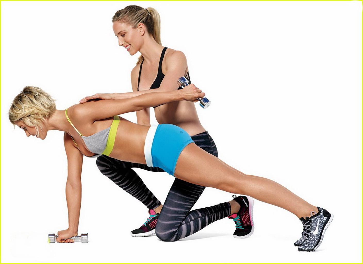 16P Julianne Hough shows off her fit body wearing sexy sports outfit in Shape Magazi