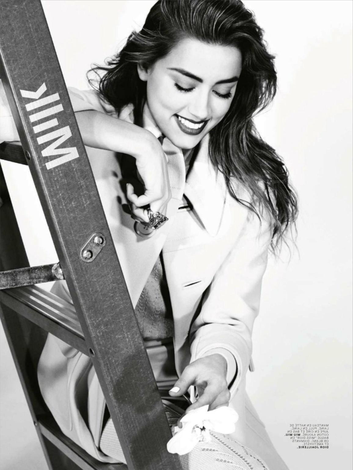16P Amber Heard looking very hot in Jalouse Magazine photoshoot