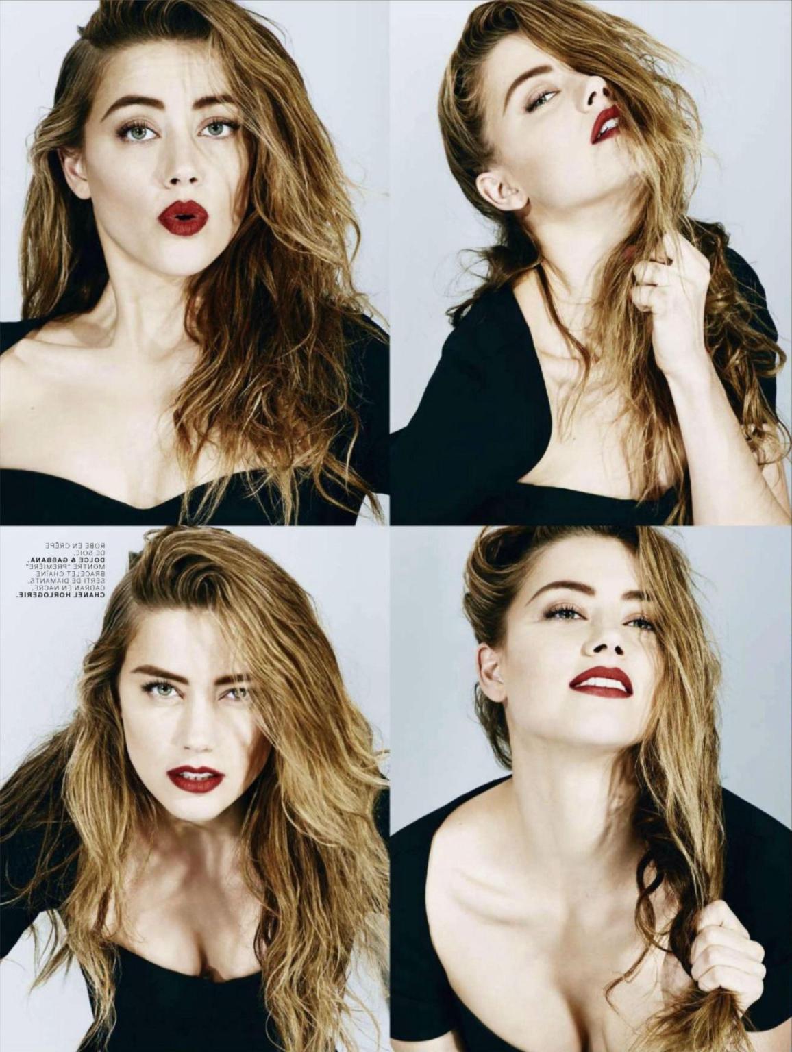 16P Amber Heard looking very hot in Jalouse Magazine photoshoot