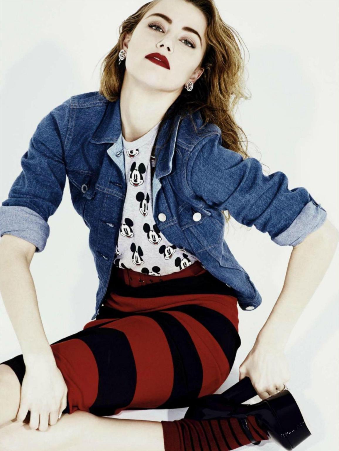 16P Amber Heard looking very hot in Jalouse Magazine photoshoot