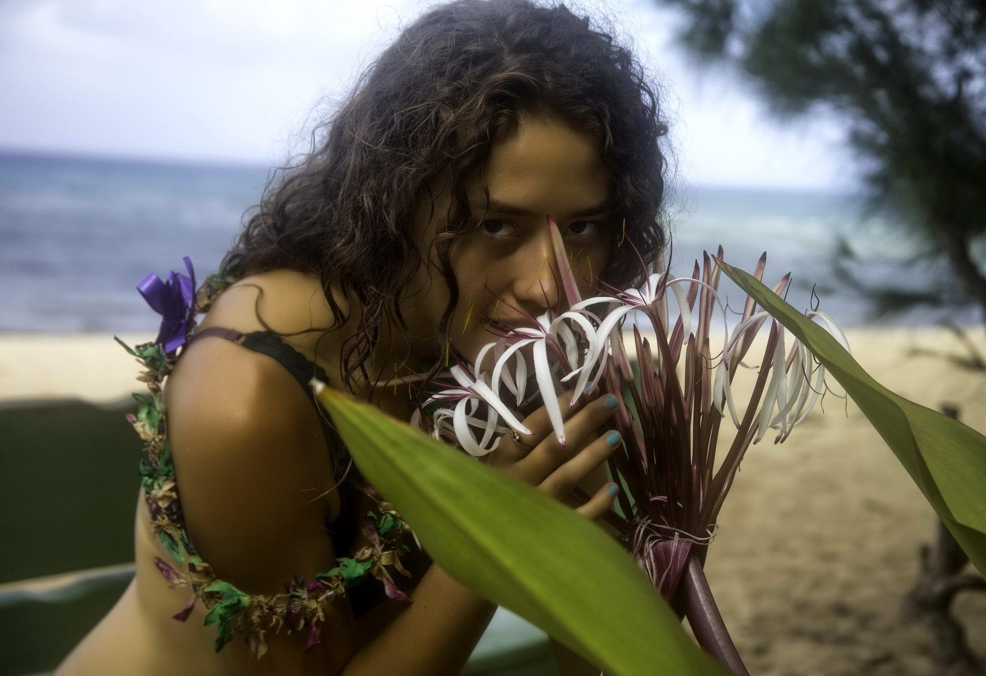 16P Madison Burge showing off her boobs in Samsara Smith photoshoot
