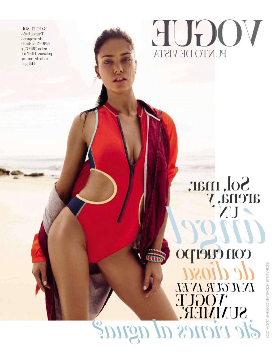 16P Adriana Lima looking very hot in Vogue Spain photoshoot