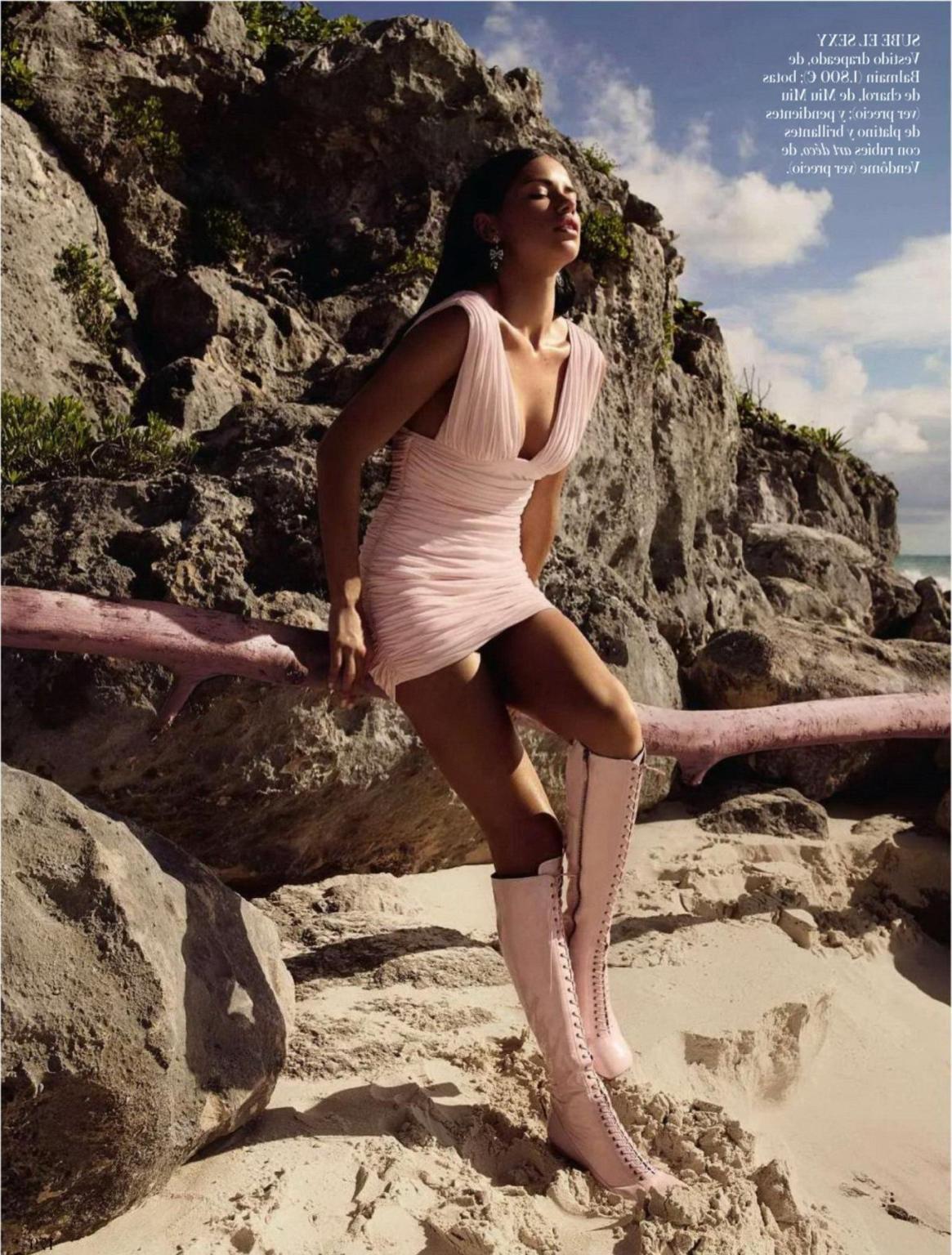 16P Adriana Lima looking very hot in Vogue Spain photoshoot