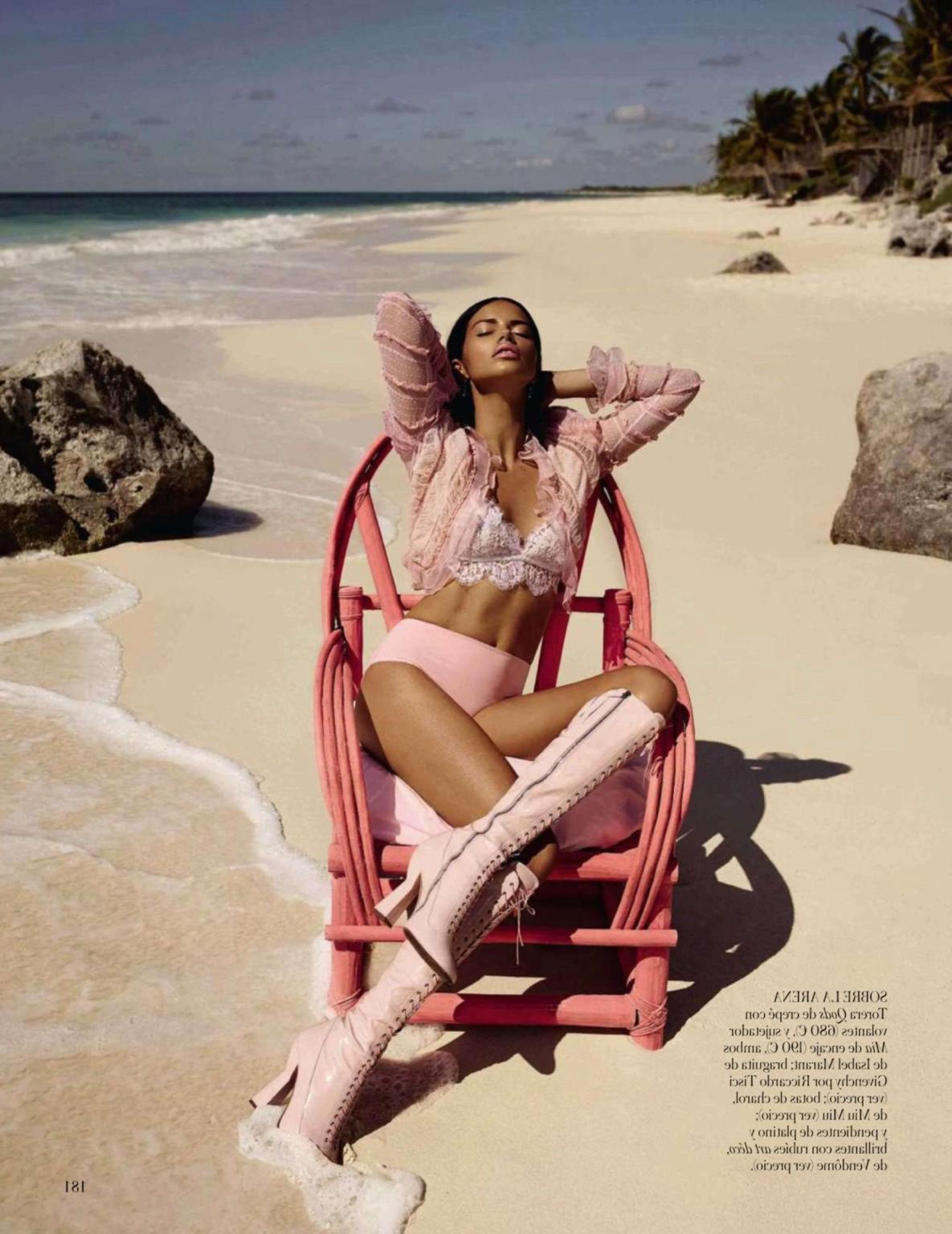 16P Adriana Lima looking very hot in Vogue Spain photoshoot