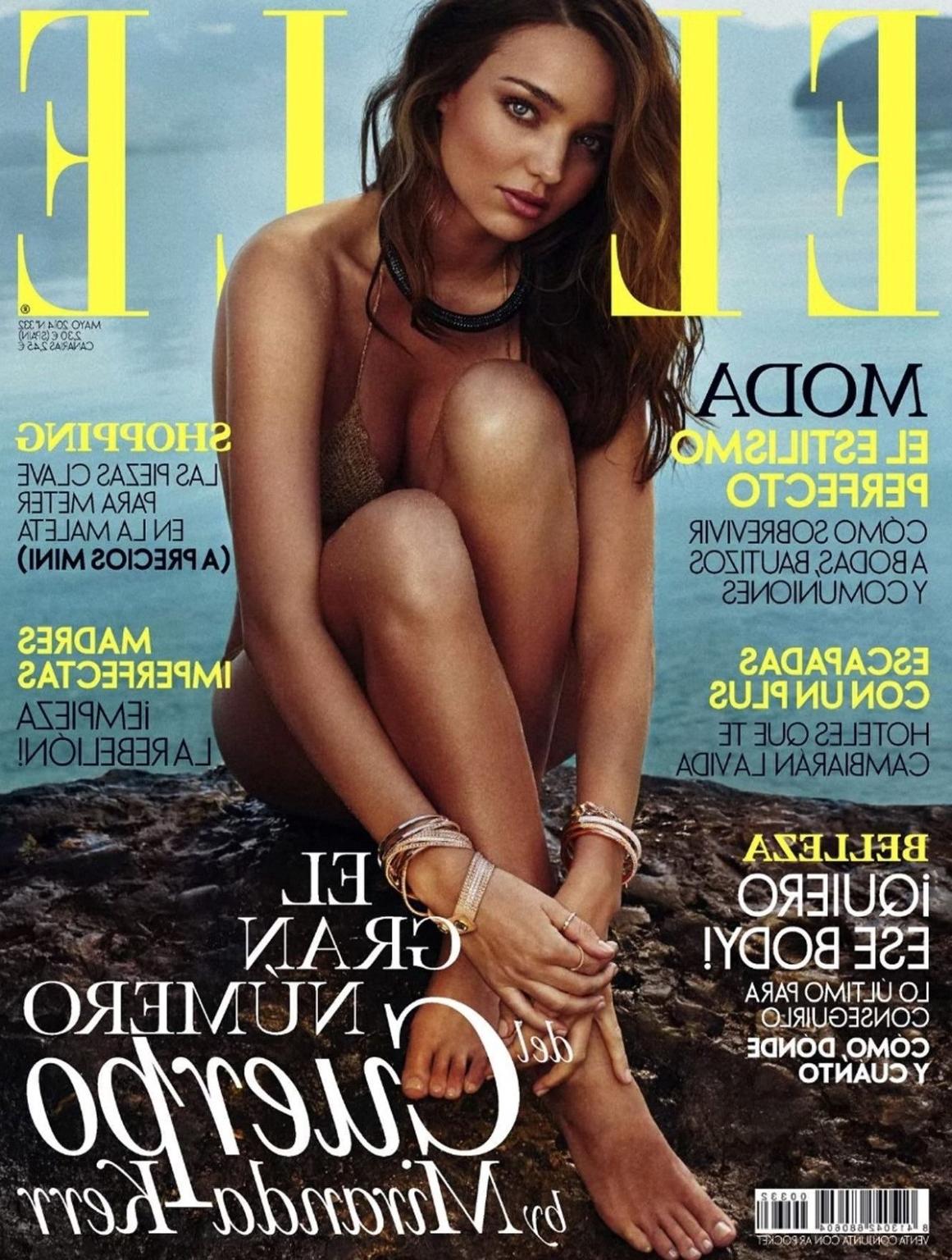 16P Miranda Kerr showing off her big boobs in May 2014 issue of Elle Spain