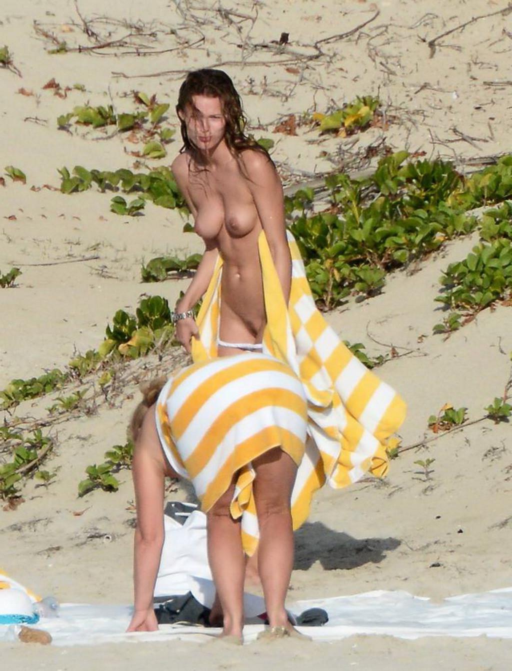 16P Edita Vilkeviciute caught fully naked at a beach in StBarts