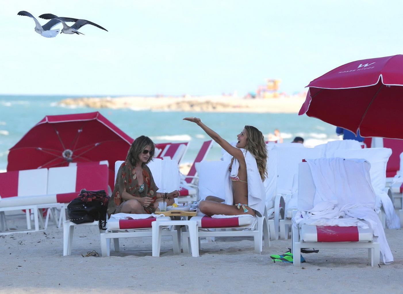 16P Martha Graeff caught topless at the beach in Miami