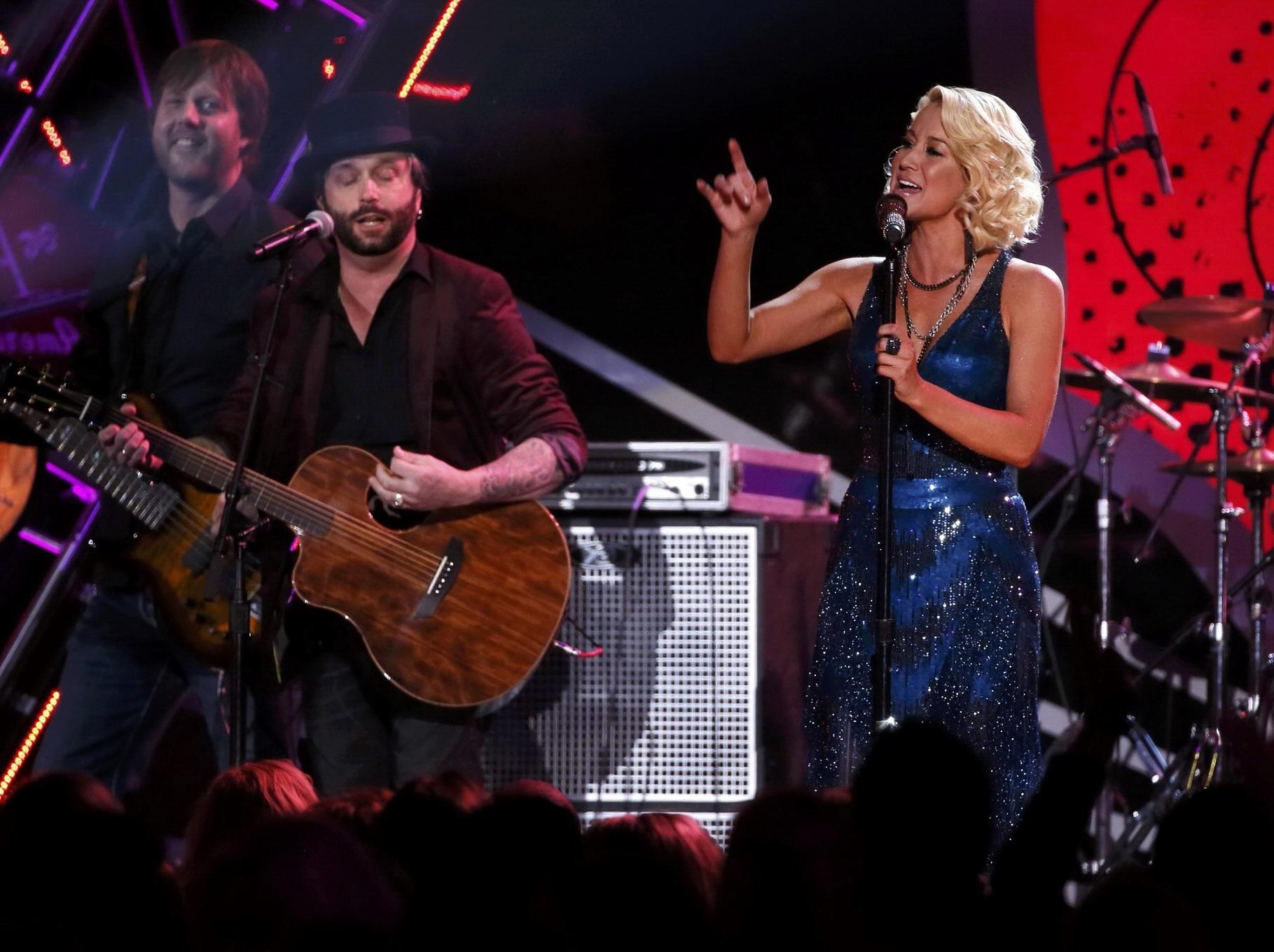16P Kellie Pickler showing huge cleavage at the 2013 American Country Awards in Las 