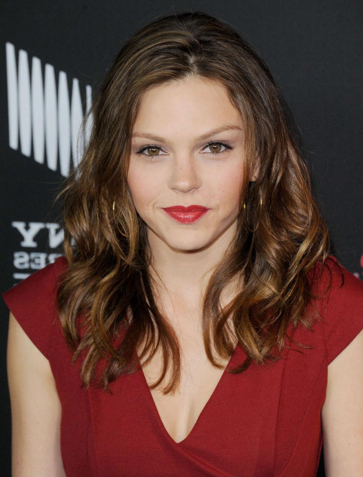 16P Aimee Teegarden leggy  cleavy at the 'Call Me Crazy: A Five Film' premiere in We