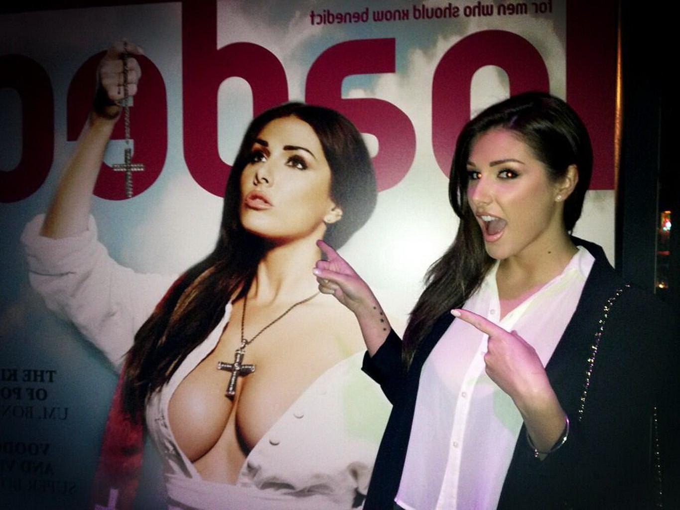 16P Lucy Pinder showing off her big boobs in 'God's Sake' photoshoot for April 2013 