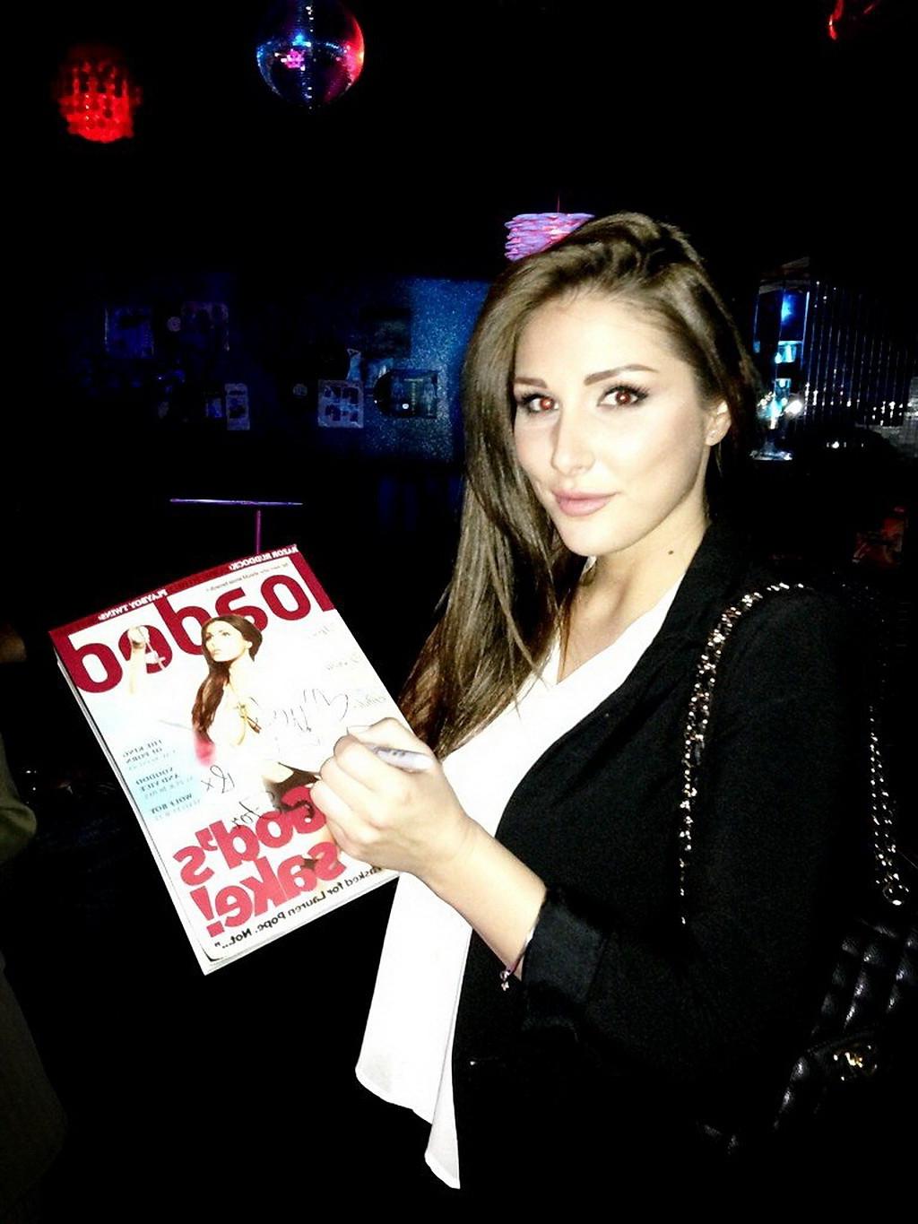 16P Lucy Pinder showing off her big boobs in 'God's Sake' photoshoot for April 2013 