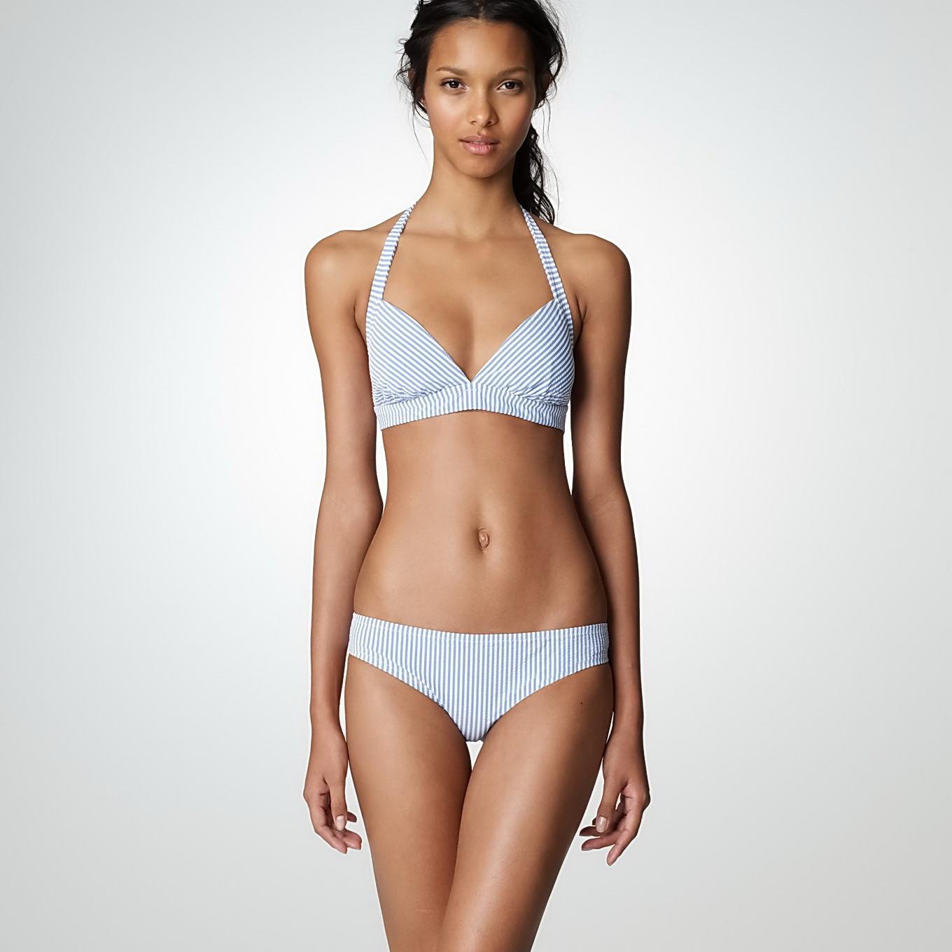 10P Lais Ribeiro showing off her hot bikini body at J.Crew swimwear photoshoot