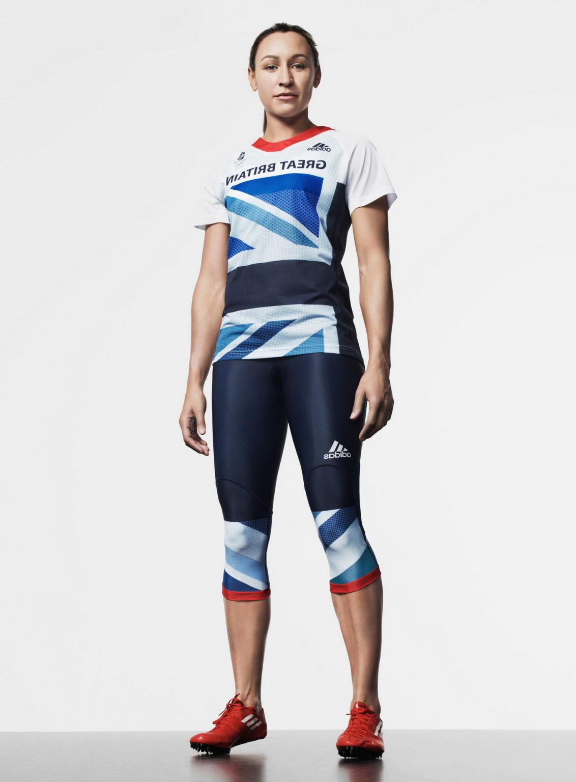 10P Jessica Ennis posing in sexy sports outfits for 2012 GB Olympic Team Photoshoot