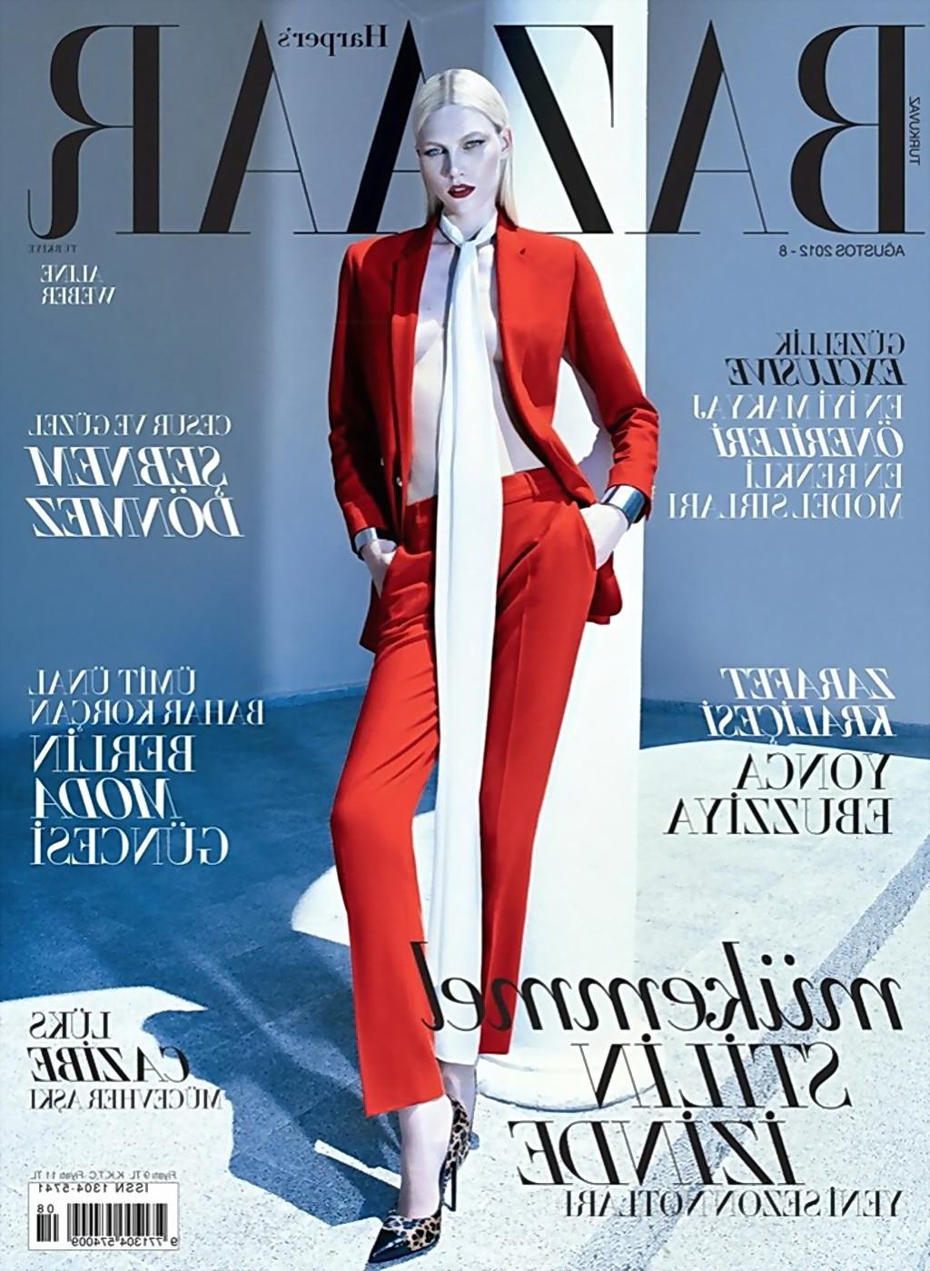 9P Aline Weber showing off her small tits at photoshoot for Harpers Bazaar Turkey a