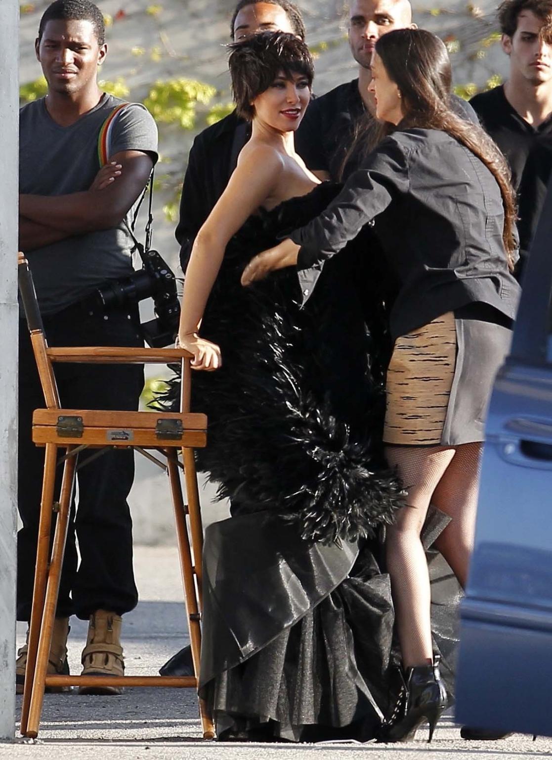 10P Kim Kardashian doing a very hot photoshoot in Los Angeles