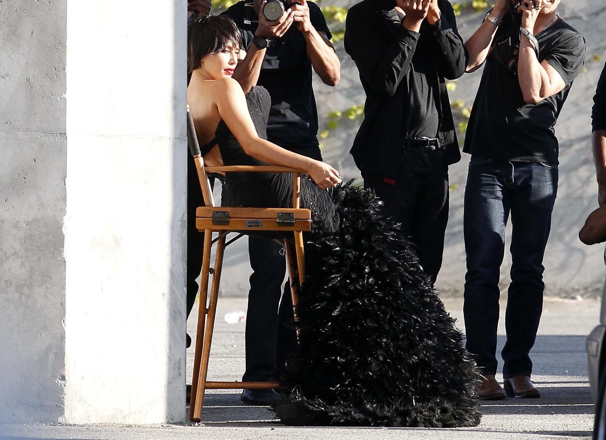 10P Kim Kardashian doing a very hot photoshoot in Los Angeles