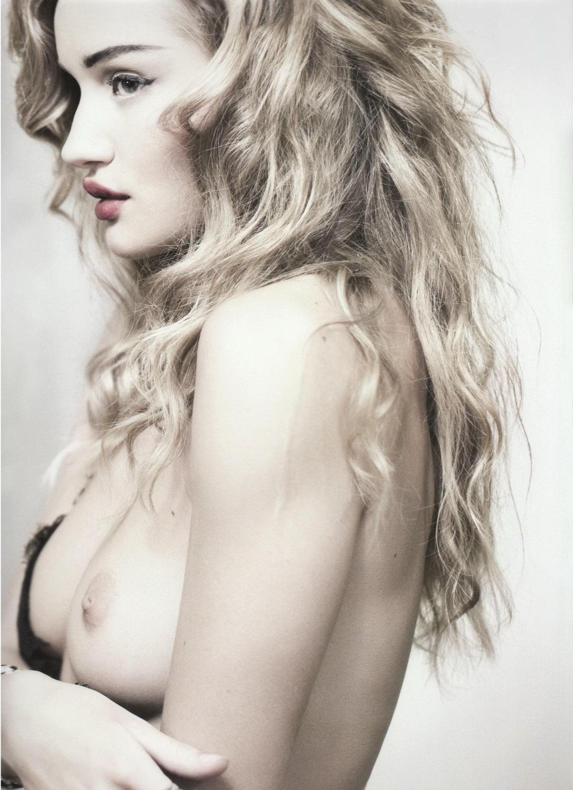 16P Rosie Huntington Whiteley posing nude for the 'Ten Times' photoshoot by Rankin