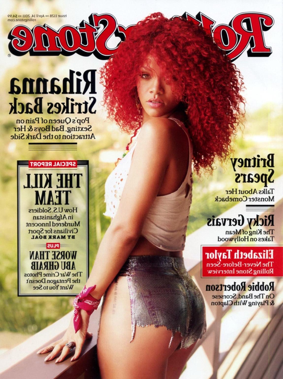16P Rihanna in very hot Rolling Stone Magazine photoshoot  outtakes