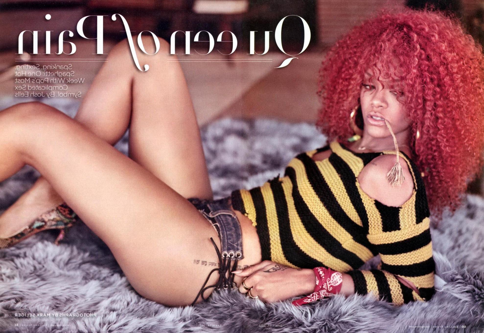 16P Rihanna in very hot Rolling Stone Magazine photoshoot  outtakes