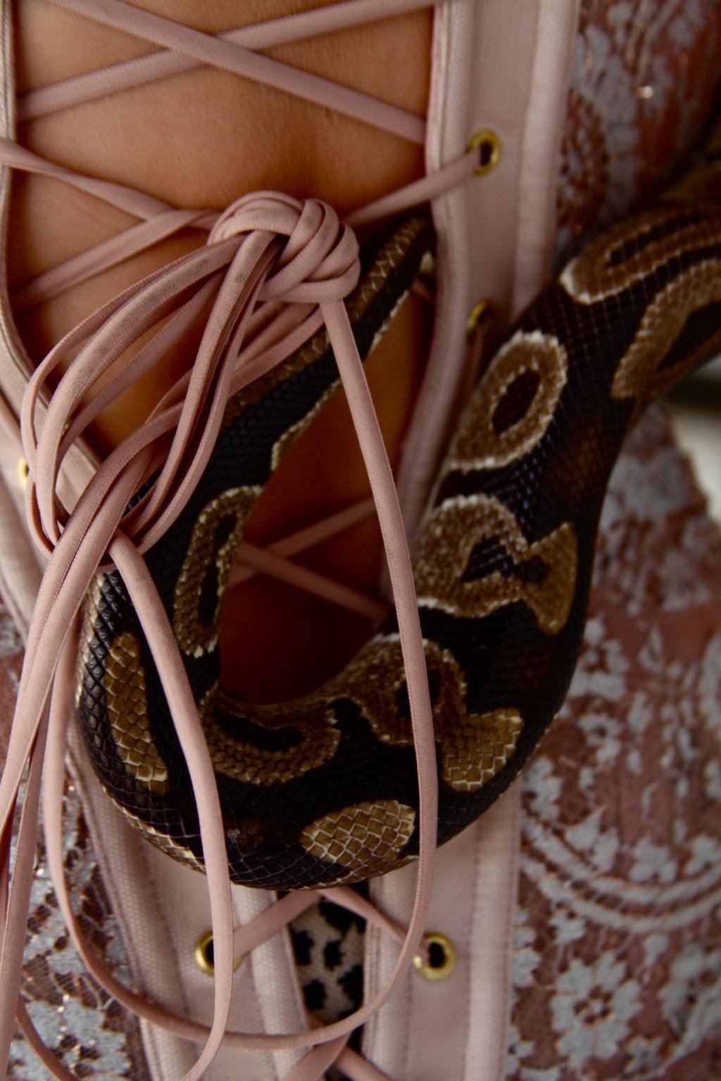 16P Renee Olstead petting a snake for very sexy 'Buzznet' photoshoot