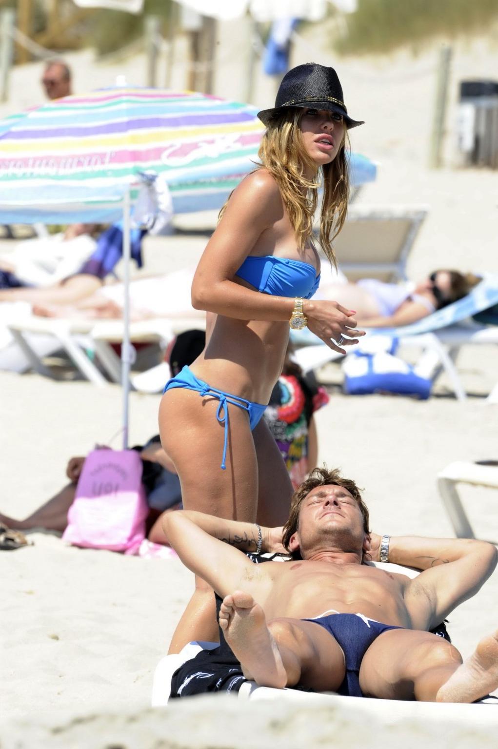 16P Ilary Blasi showing off her bikini body in Formentera, Spain
