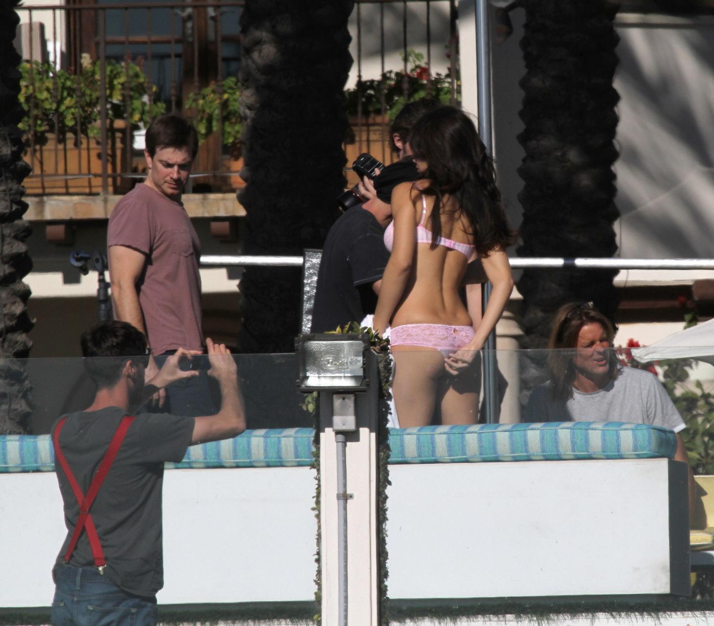 16P Adriana Lima in sexy lingerie doing a photoshoot in Malibu for Victoria's Secret