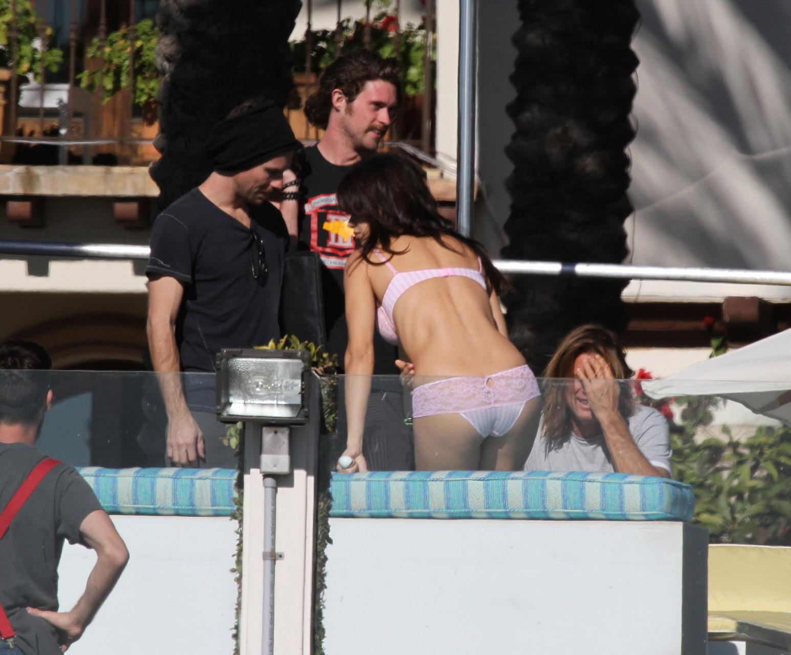 16P Adriana Lima in sexy lingerie doing a photoshoot in Malibu for Victoria's Secret