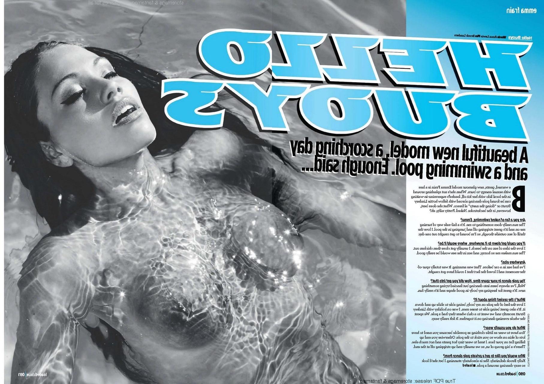 16P Emma Frain showing off her big naturals in NEWLOOK France photoshoot