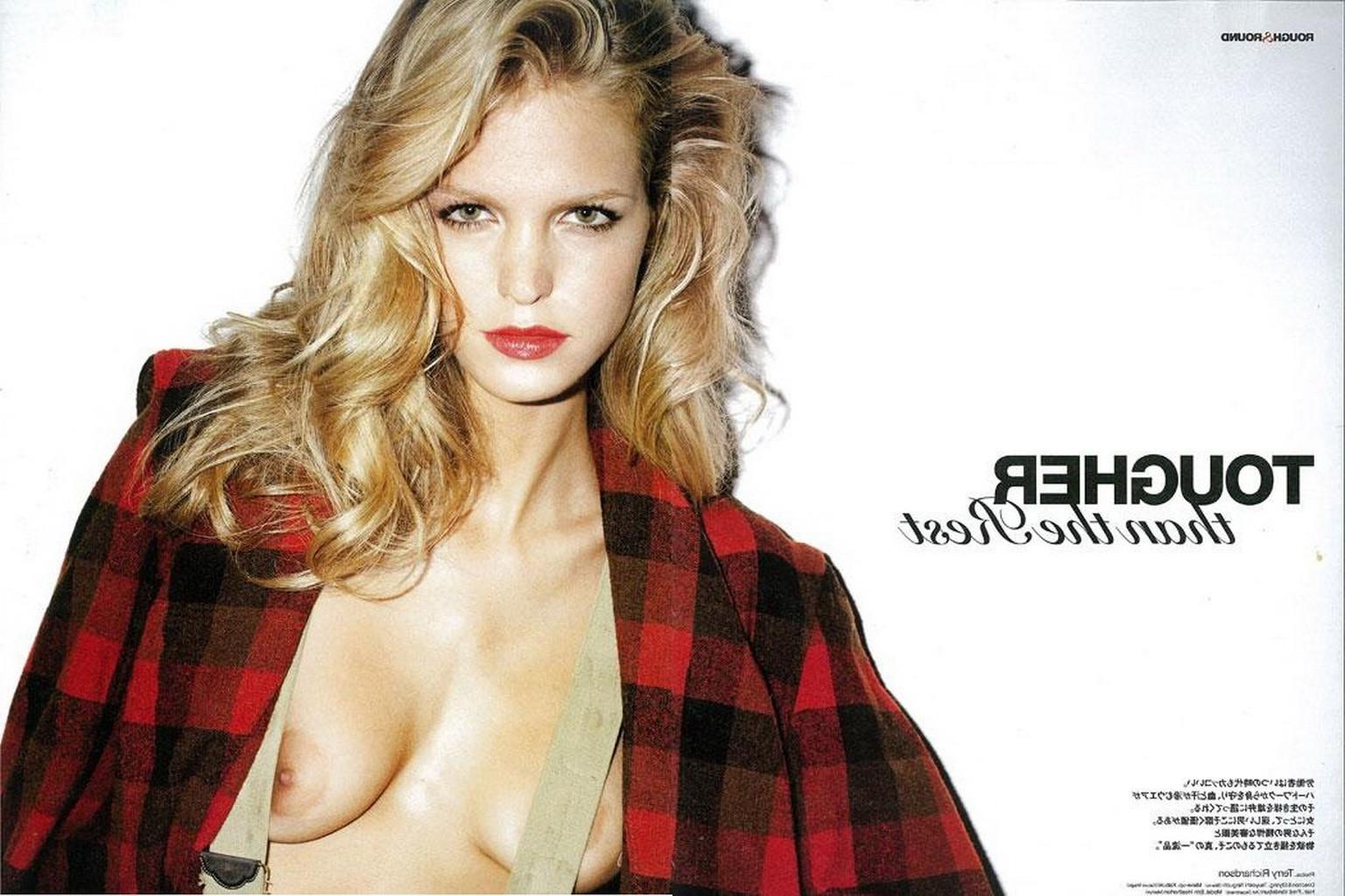 15P Erin Heatherton showing off her boobs in Huge magazine photoshoot