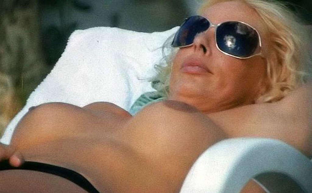 10P Ela Weber caught revealing her nice big boobs on beach paparazzi shoots and nude