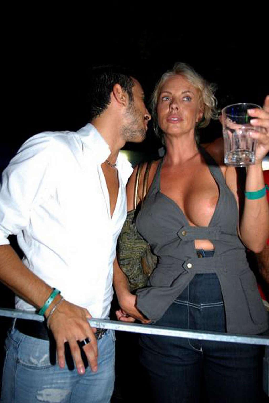 10P Ela Weber caught revealing her nice big boobs on beach paparazzi shoots and nude