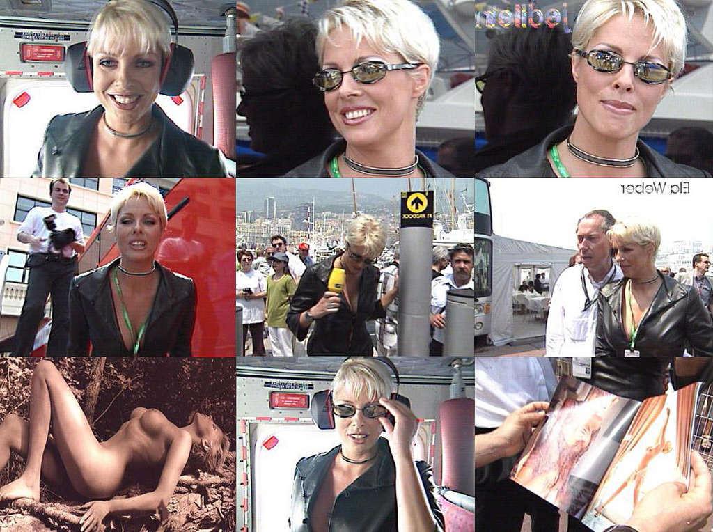 10P Ela Weber caught revealing her nice big boobs on beach paparazzi shoots and nude