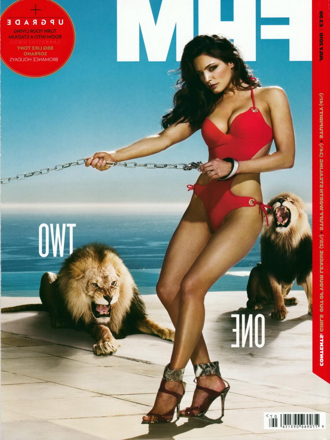 15P Kelly Brook sexy bikini photoshoot for the FHM July 2010 issue
