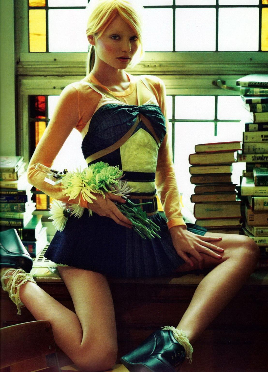 16P Miranda Kerr topless wearing schoolgirl outfit in Numero June photoshoot