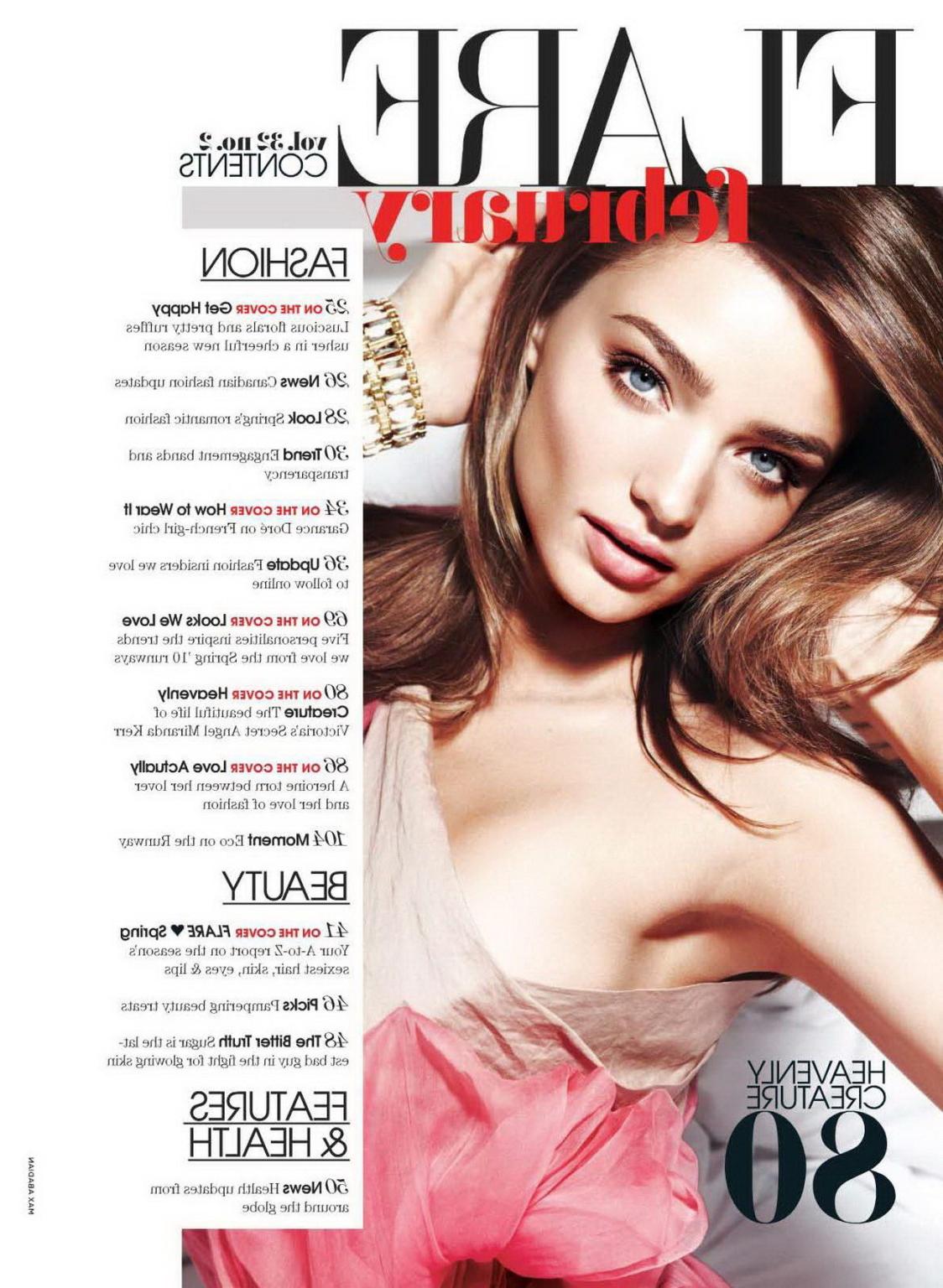 15P Miranda Kerr showing off her perky little tits in Summer 2010 issue of i-D 'zine