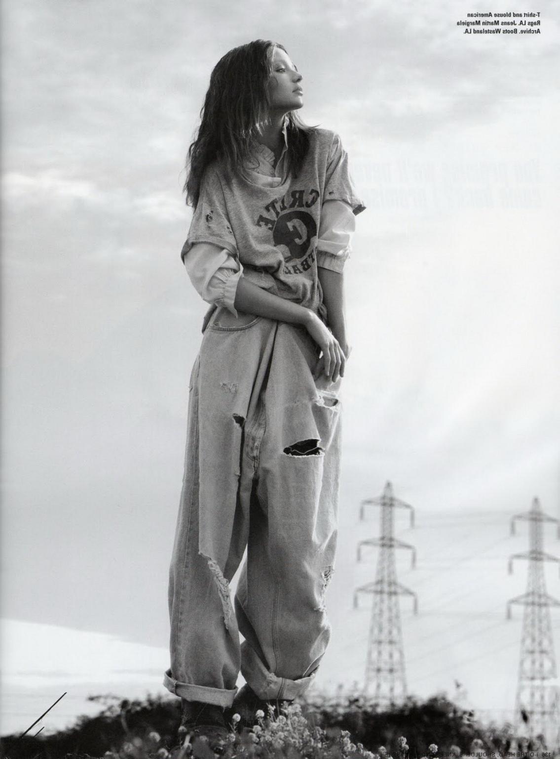 15P Miranda Kerr showing off her perky little tits in Summer 2010 issue of i-D 'zine