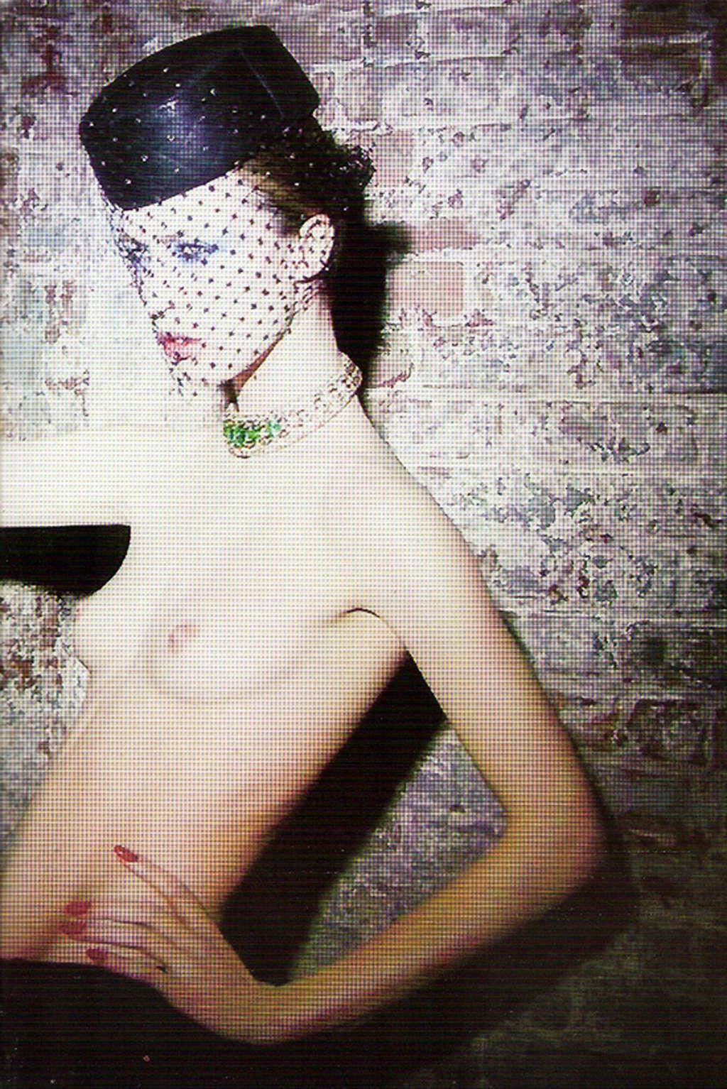 10P Raquel Zimmermann showing her tiny tits in photoshoot