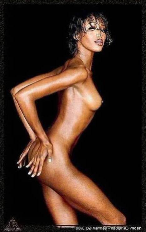 15P smoking hot nubian supermodel Naomi Campbell nudes