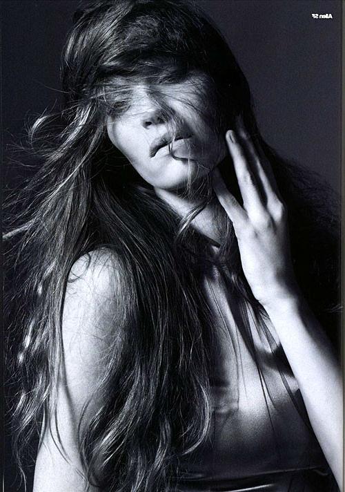 10P Frankie Rayder showing her nice hairy pussy and her big tits in some photoshoot