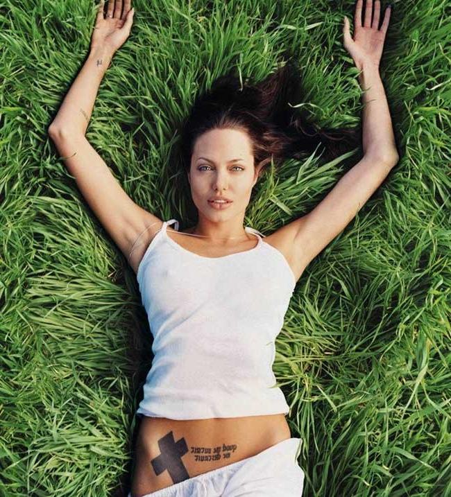 15P Angelina Jolie gorgeous exposed big boobs