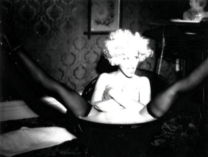 16P Christina Aguilera posing very sexy in stockings in photoshoot