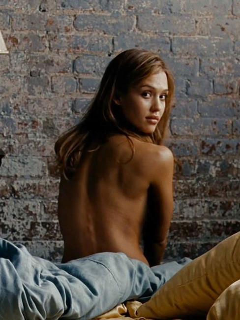 16P Jessica Alba see thru perfect perky tits